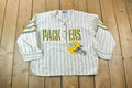 Vintage 1990s Green Bay Packers NFL Graphic Quarter Button T-Shirt