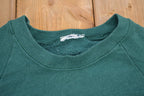 Vintage 1990s Turquoise Blank Crewneck Sweatshirt
