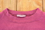 Vintage 1990s Aurora Community College Puppy Patchwork Crewneck Sweatshirt Men's XL