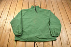 Vintage 1980s Surf Style Interplanetary Body Gear Quarter Zip Windbreaker Jacket