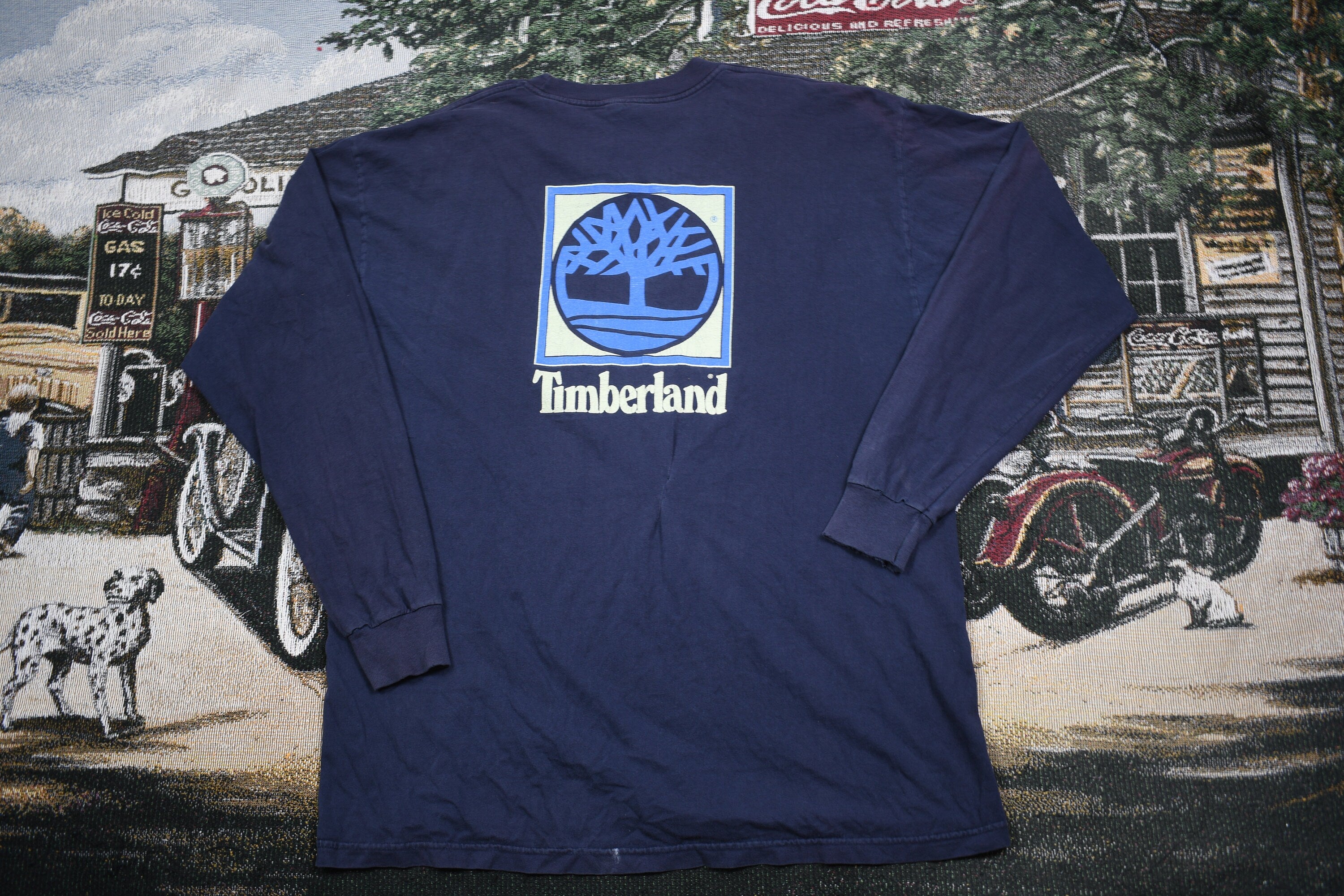 Vintage 1990s Timberland Long Sleeve Graphic T Shirt
