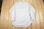 Vintage 1980s St John's Bay Pastel Striped Button Up Shirt