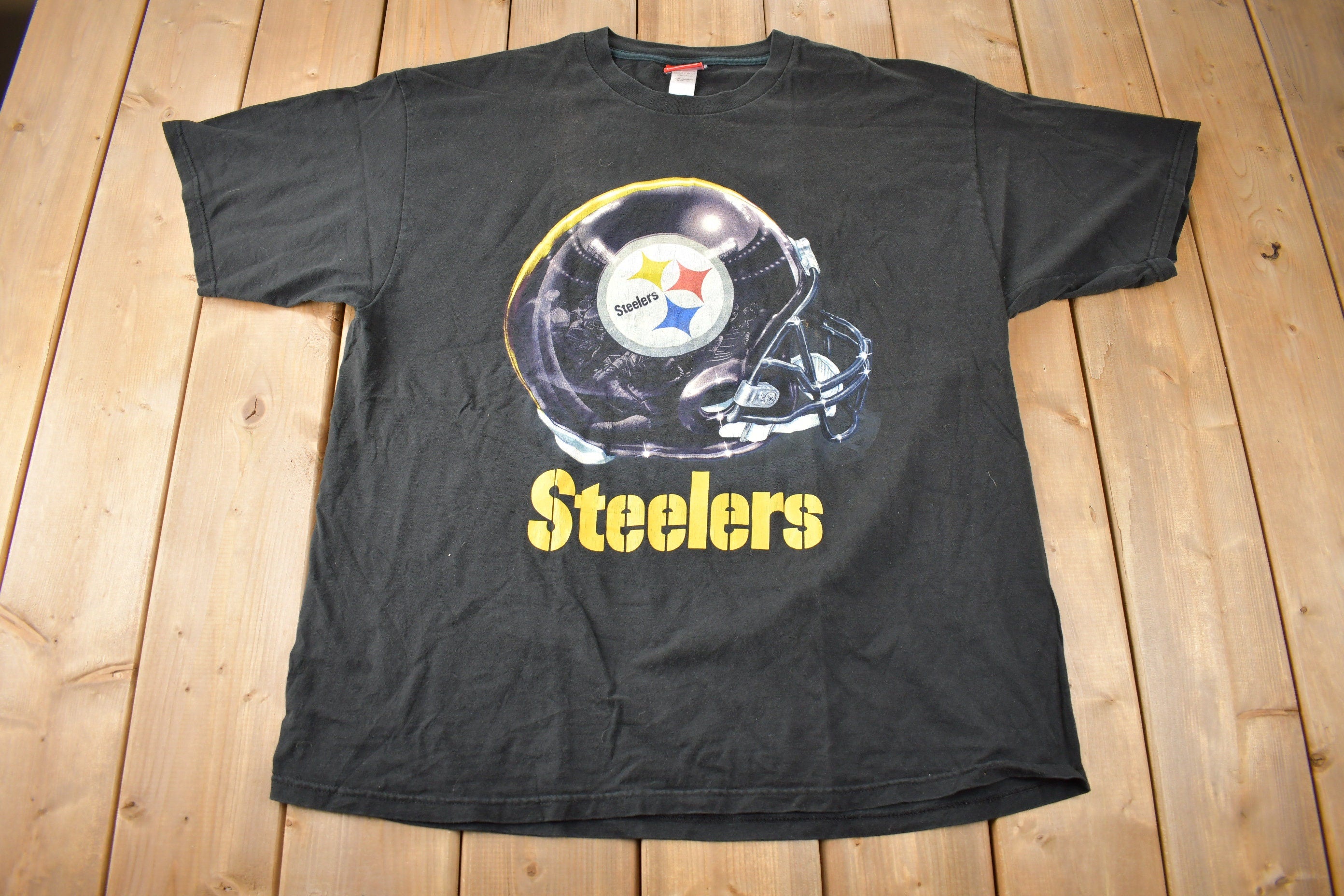 Vintage Y2K Pittsburgh Steelers NFL Football Graphic T-Shirt