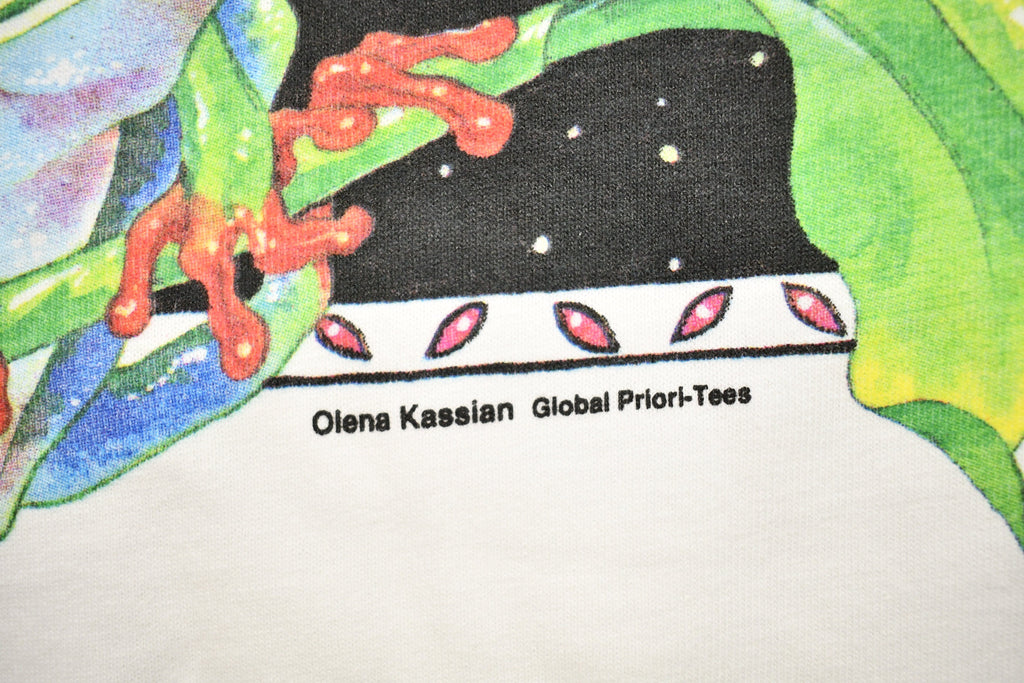 Vintage 1990s Night Life Tree Frog Graphic T-Shirt