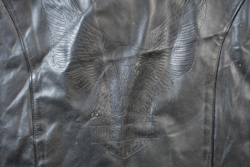 Vintage 1980s Golden Crown Leather Vest