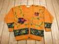 Vintage 1990s Michelle Stuart Studio Mohair Knit Cardigan Sweater