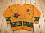 Vintage 1990s Michelle Stuart Studio Mohair Knit Cardigan Sweater