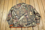 Vintage Military Style Real Tree Style Full Zip Up Camo Sweater Jacket