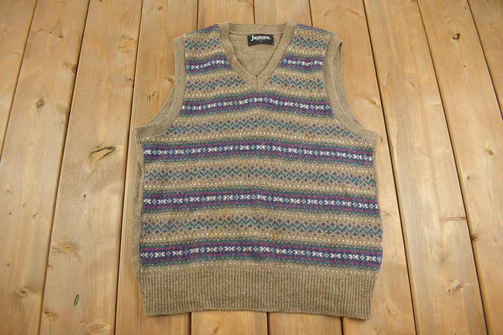 Vintage 1990s Jantzen Knit Vest Made in USA
