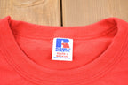 Vintage 1980s Kids Russell Athletic Maple Grove Soccer Graphic T-Shirt