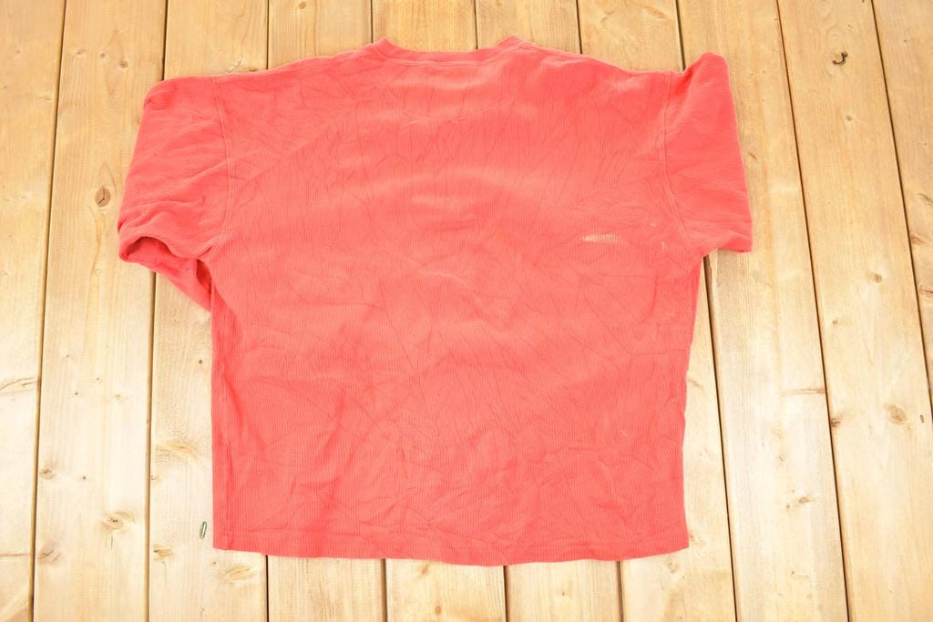 Vintage 1990s Marlboro Unlimited Thermal Quarter Button Crewneck Sweatshirt Men's L