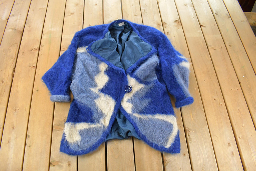 Vintage 1980s Jan Lord Mohair Long Coat Women's Large