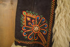 Vintage 1970s Embroidered Fur Coat