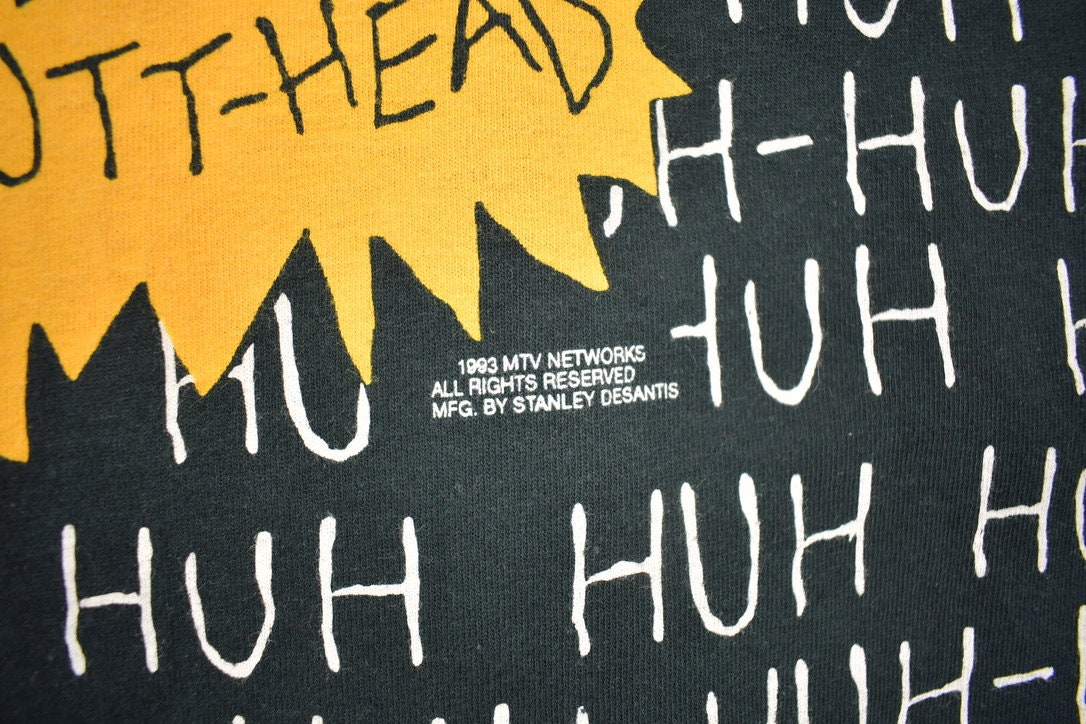 Vintage 1993 Beavis And Butthead MTV All Over Print T-Shirt