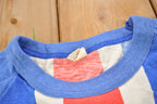 Vintage 1970s United Kingdom Flag Graphic Raglan T Shirt