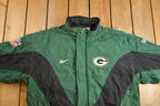 Vintage 1990s Green Bay Packers NFL Wind Breaker Jacket