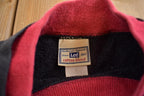 Vintage 1980s Embroidered Cardinal Nature Theme Lee Crewneck Sweatshirt Made In USA