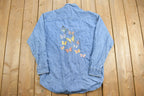 Vintage 1990s Cactus Clothing Button Up Denim Shirt