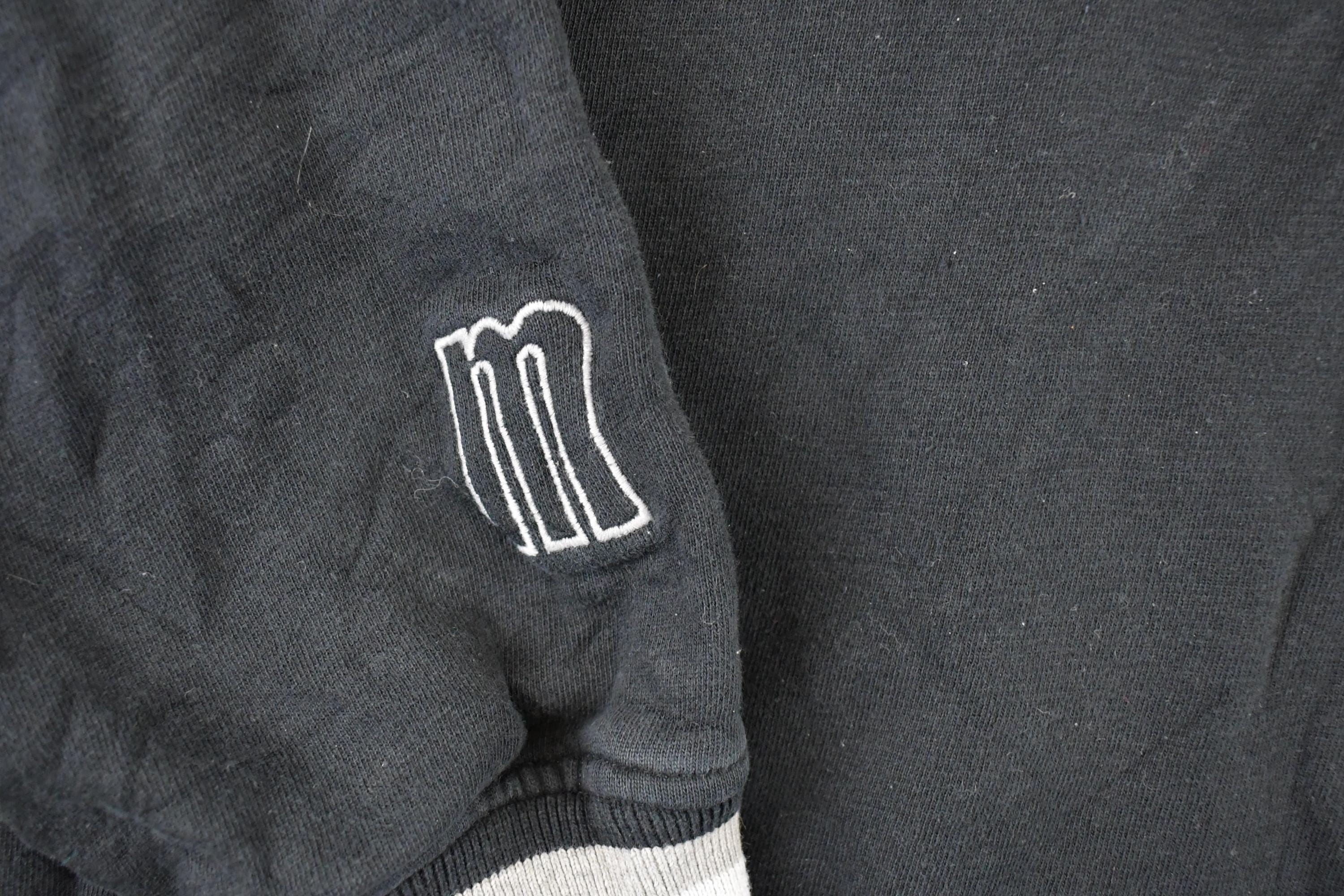 Vintage 1990s Mecca Embroidered Quarter Zip Hip Hop Sweatshirt Mens L