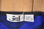 Vintage 1990s Jed Abstract Print Knitted Sweater