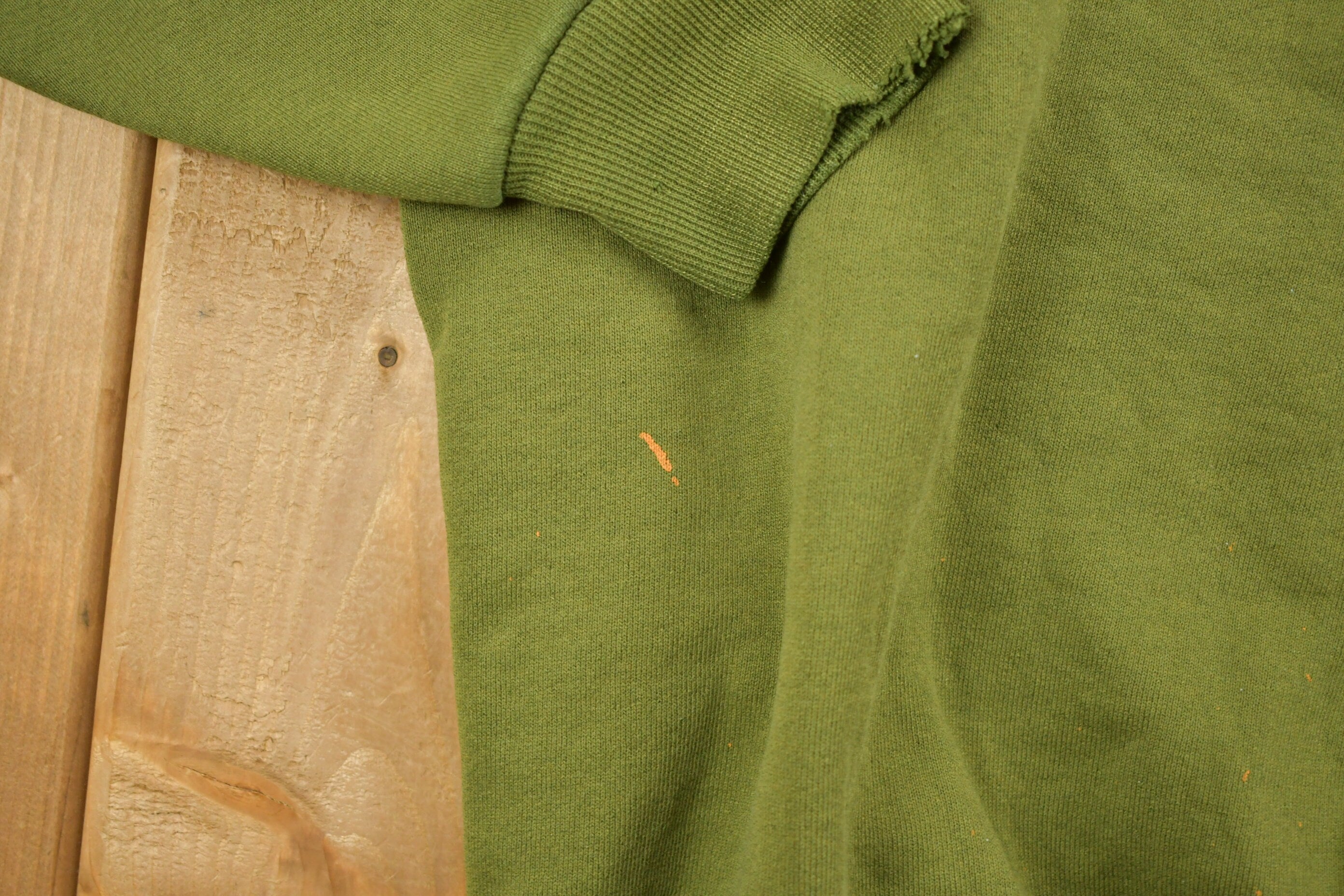 Vintage 1990s Blank Green Crewneck Sweatshirt