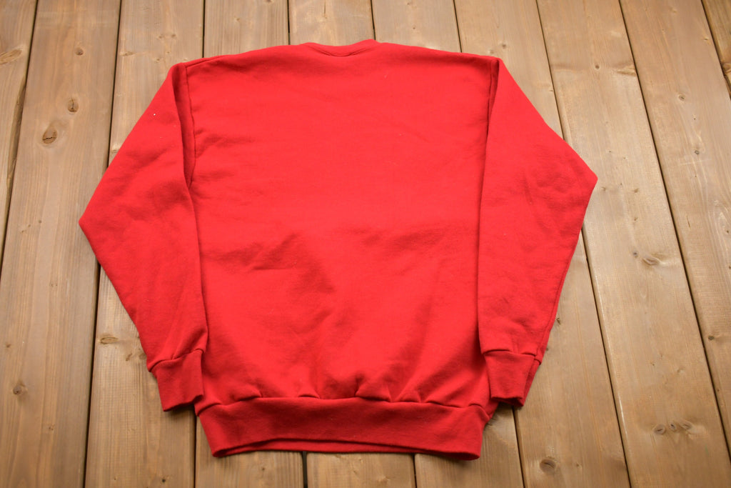 Vintage 1998 Cute Hug Me Holiday Bear Michigan Crewneck Sweatshirt