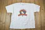 Vintage 1990s Pittsburgh Penguins Lets Go Pens NHL Graphic T-Shirt