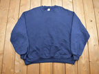 Vintage 1990s Blank Blue 'Jerzees' Crewneck Sweatshirt