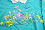 Vintage 1990s Snow Mountain Ranch Lifestyles Collared Floral Sweater