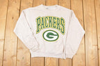 Vintage 1998 Green Bay Packers NFL Football Graphic Print Crewneck Sweatshirt Youth L