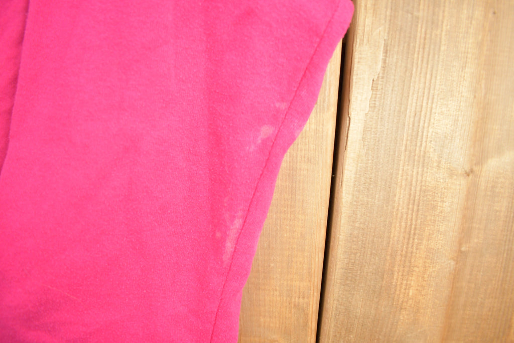 Vintage 1990s Pink Heart-Shaped Floral Wreath Crewneck Sweatshirt
