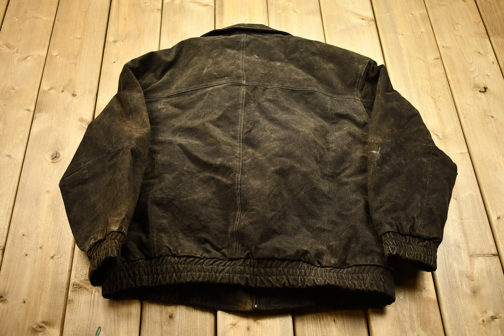 Vintage 1990s Serge Platini Suede Leather Jacket