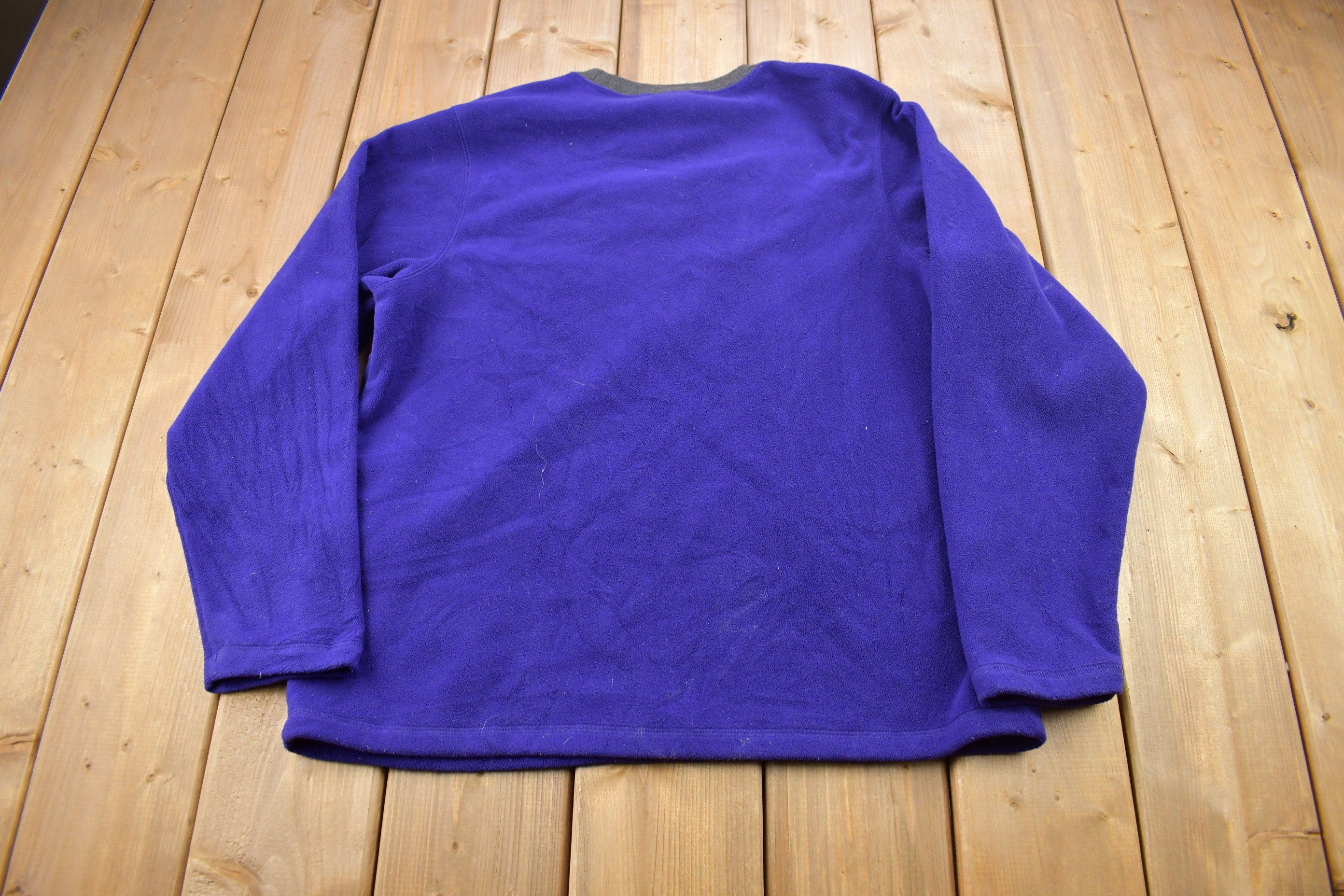 Vintage 1990s Disney Eeyore Winnie The Pooh Fleece Crewneck  Vintage Sweatshirt  Vintage Disney  Embroidered