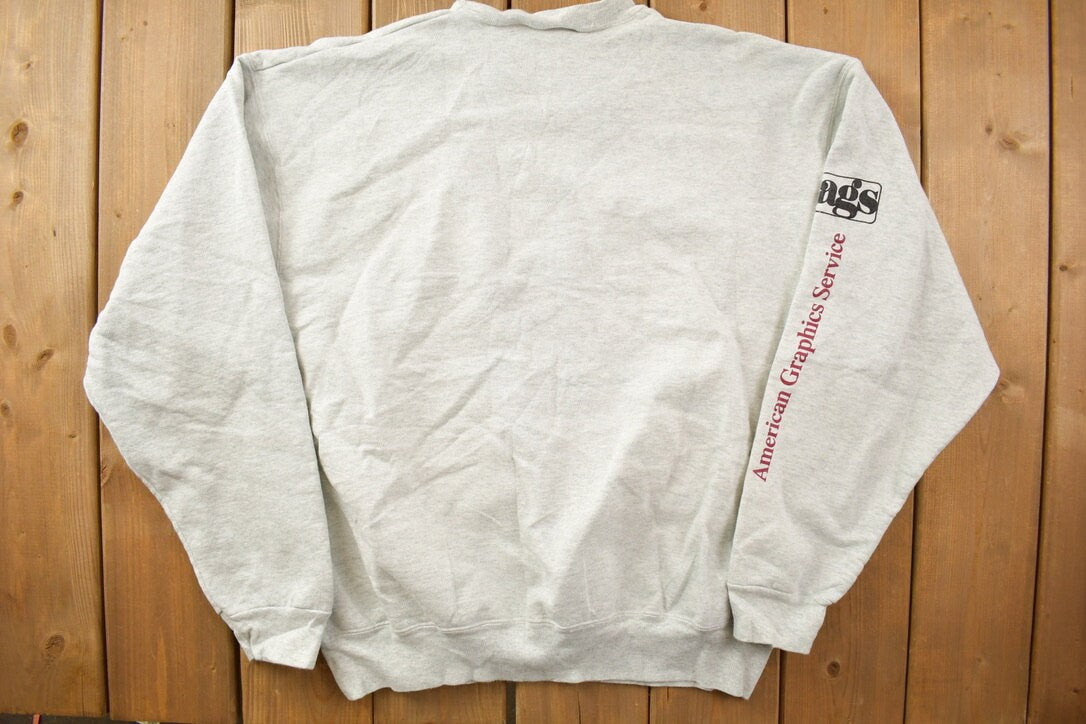 Vintage 1990s American Graphic Service Crewneck Sweatshirt