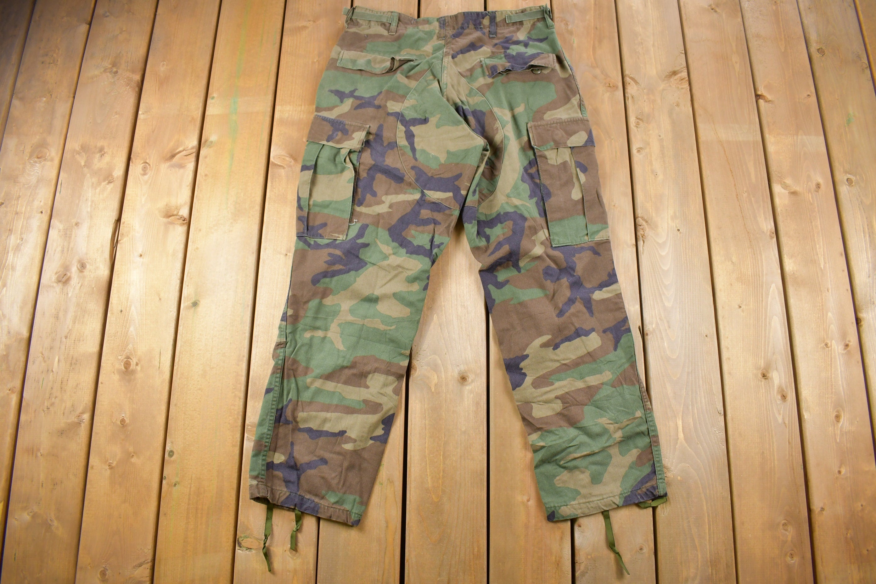 Vintage 1990s Army Camouflage Cargo Pants Size 32 x 28