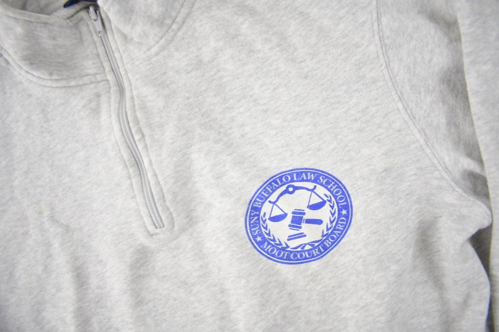 Vintage Y2K Buffalo Law School Collegiate Quarter Zip Sweater Size Small