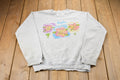 Vintage 1990s Naples Florida Floral Print Crewneck Sweatshirt