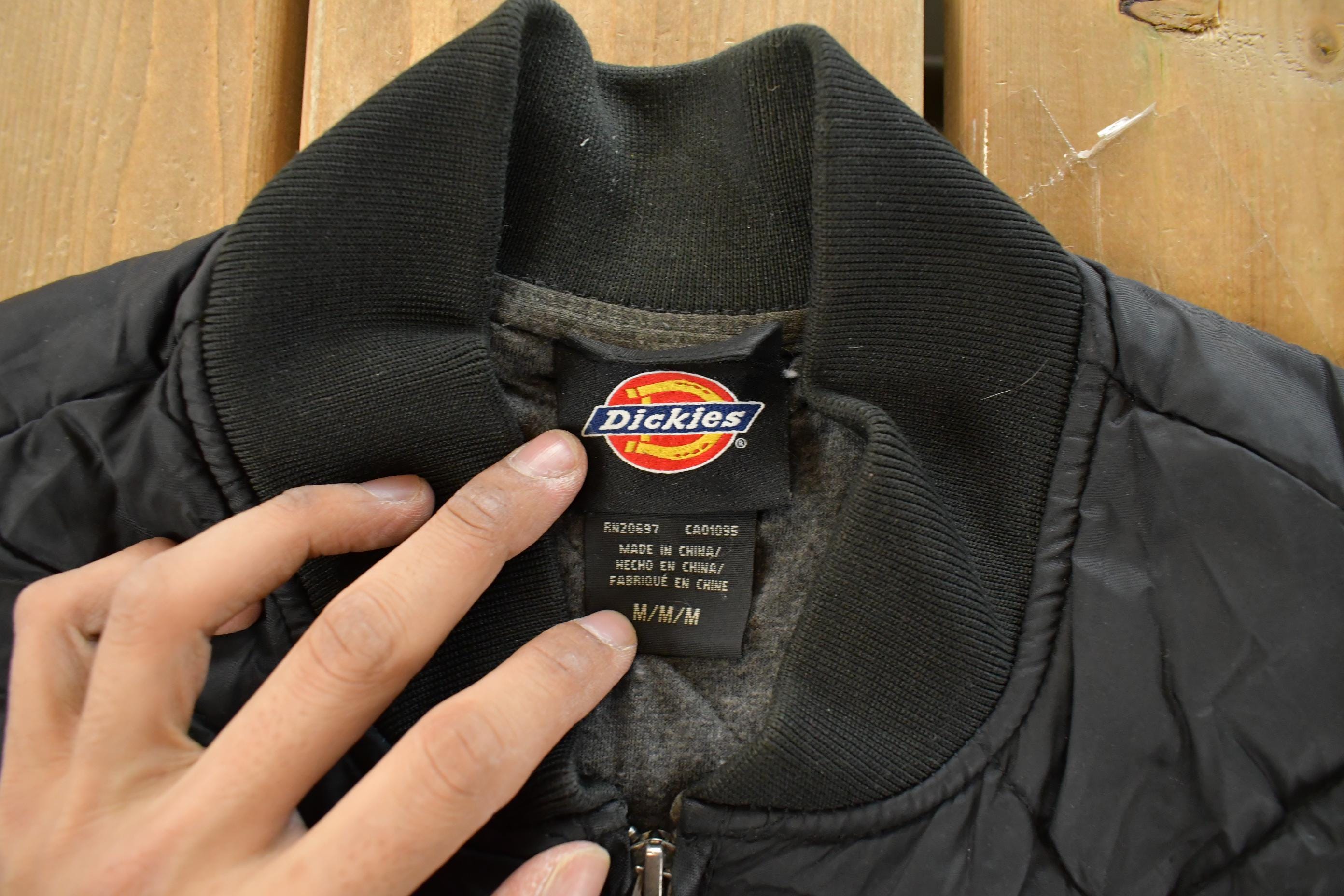 Vintage 1990s Dickies Diamond Quilt Vest Jacket Men's Medium