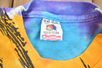 Vintage 1992 Astrology Sun and Moon All Over Print Graphic T Shirt