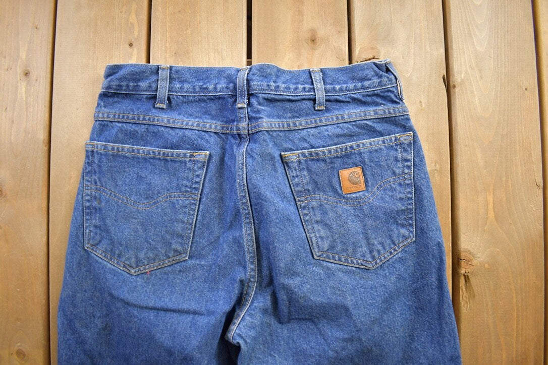 Vintage 1990s Carhartt Blue Jeans Size 32x32