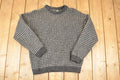 Vintage 1990s Roots Wool Knit Crewneck Sweater Men's L