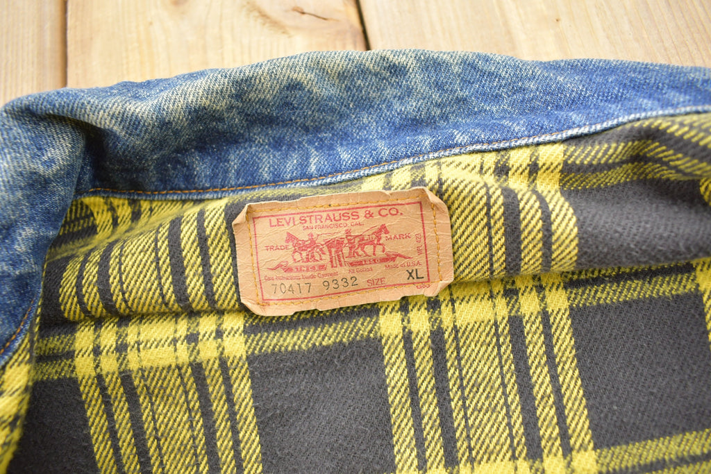 Vintage 1990s Levi's Blanket Lined Jean Jacket