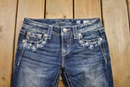 Vintage Y2K Miss Me Bedazzled Low Rise Jeans Size 26x31