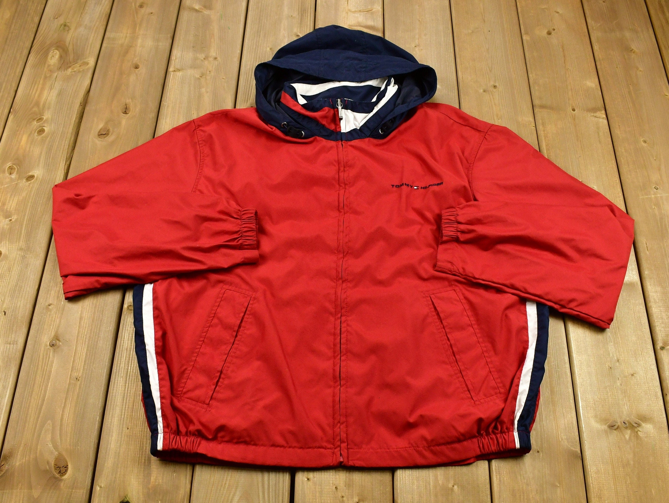 Vintage 1990s Tommy Hilfiger Full Zip Windbreaker