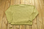 Vintage 90's Kitty Hawk Crochet Knit Sweater