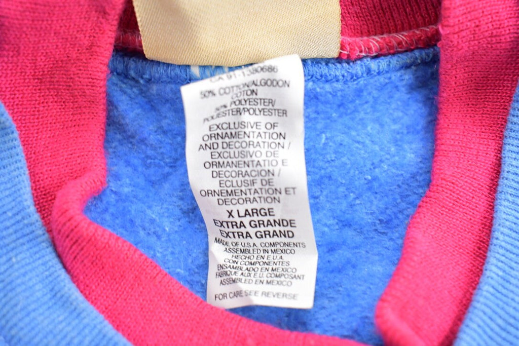 Vintage 1990s Spiral Sunflower Colourful Cute Crewneck Sweater