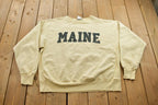Vintage 1990s University Of Maine Champion Reverse Weave Sweatshirt  Vintage Champion  Embroidered  Sportswear  Dock Square