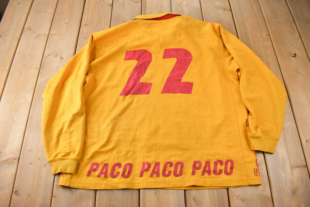 Vintage 1990s PACO Jeans USA Soccer Jersey Size Large