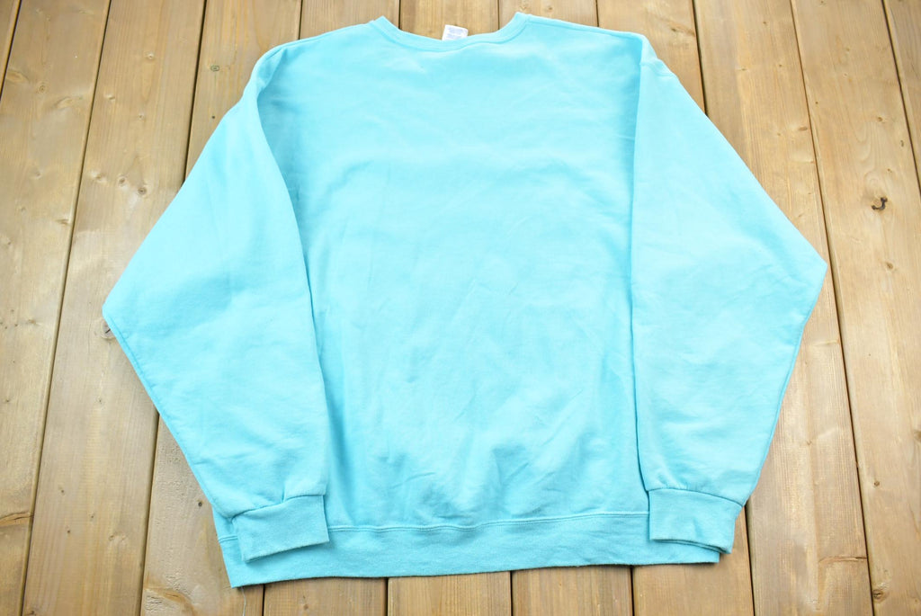 Vintage 1990s Hummingbird Floral Print Cute Crewneck Sweater