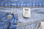 Vintage 1990s Levi's 505 Blank Red Tab Denim Jeans Size 34 x 31